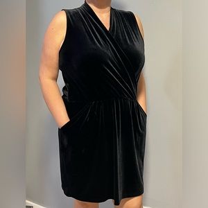 Midi velour dress